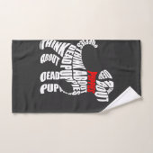 Denk aan DODE Puppies Wit Handdoek (Handdoek)