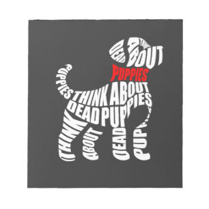 Denk aan DODE Puppies Wit Notitieblok