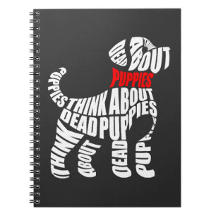 Denk aan DODE Puppies Wit Notitieboek