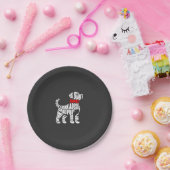 Denk aan DODE Puppies Wit Papieren Bordje (Feest)