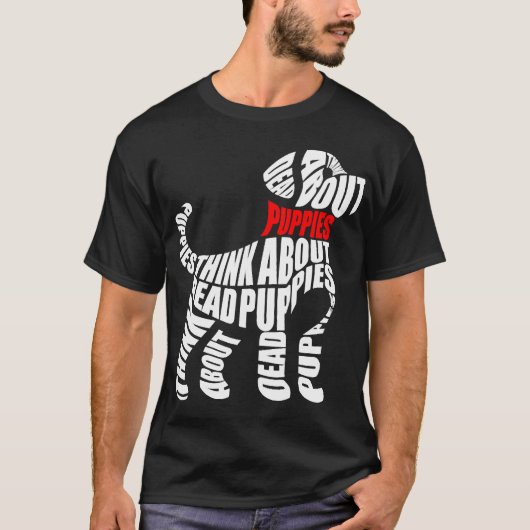 Denk aan DODE Puppies Wit T-shirt (Voorkant)