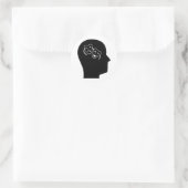 Denk aan Drama Ronde Sticker (Tas)