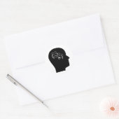 Denk aan Drama Ronde Sticker (Envelop)