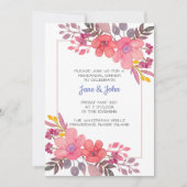 Denk aan Dusty Pinks uitnodiging (Voorkant)