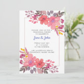 Denk aan Dusty Pinks uitnodiging (Staand voorkant)