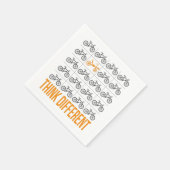 Denk aan een ander recumbent Bike Cyclist-papier Servet (Hoek)