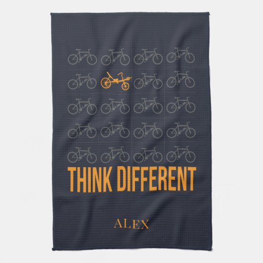 Denk aan een andere aangepaste motorfietscyclus theedoek (Verticaal)