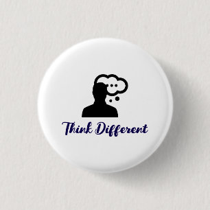 Denk aan een andere slogan stijlvol ronde button 3,2 cm