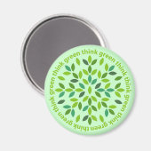 Denk aan een groene magneet (Voorkant / Achterkant)