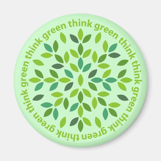 Denk aan een groene magneet (Voorkant)