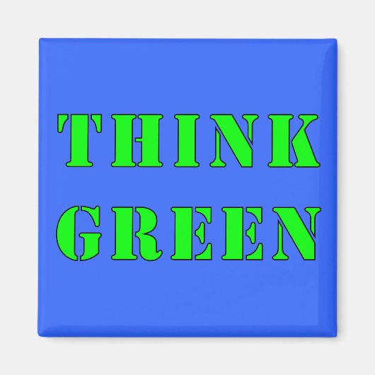 Denk aan een groene magneet (Voorkant)