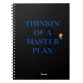 Denk aan een masterplan notitieboek (Voorkant)