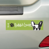 Denk aan een Pawsitive Bubba-Bumpersticker Bumpersticker (Op auto)