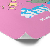 Denk aan een positieve blijf-van-mijn-lijfspreuk poster (Hoek)