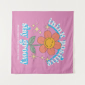 Denk aan een positieve blijf-van-mijn-lijfspreuk wandkleed (Voorkant (horizontaal))