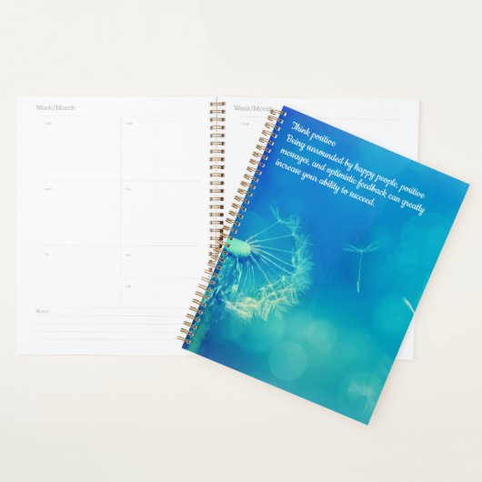 Denk aan een positieve kalender planner (Display)