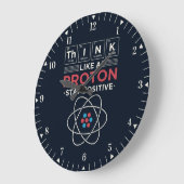 Denk aan een Proton Chemistry Nerd Dorm Room Grote Klok (Hoek)