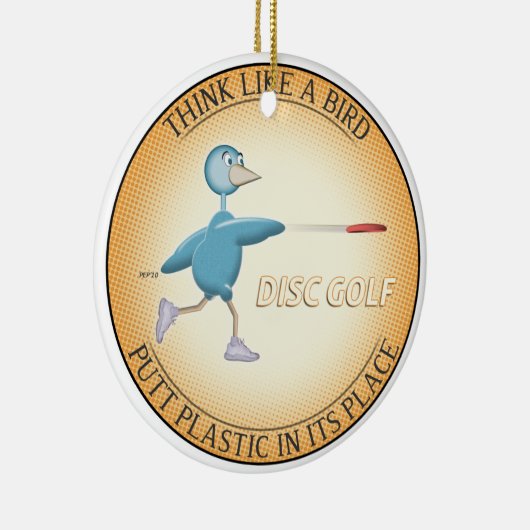 Denk aan een vogel keramisch ornament (Rechts)