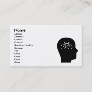 Denk aan fietsen visitekaartje