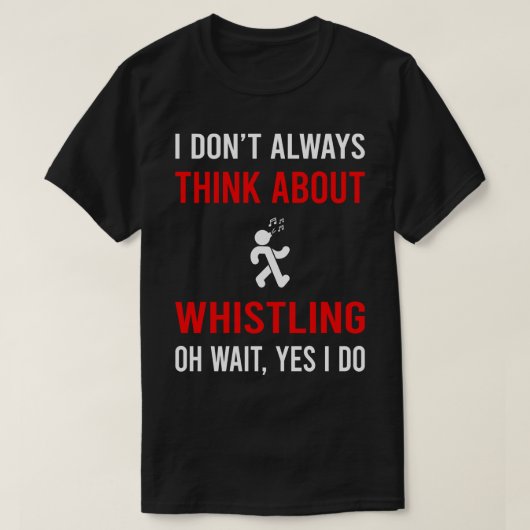 Denk aan fluiten t-shirt (Design voorkant)