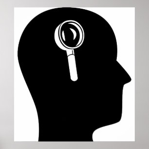 Denk aan forensische wetenschap poster