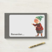 Denk aan Fun Old Lady Task Keeper Post-it® Notes (Op bureau)