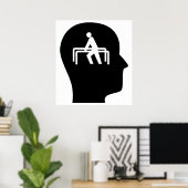 Denk aan fysieke therapie poster (Thuiskantoor)