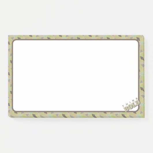 Denk aan gedurfde brainstorming olijfgroen post-it® notes (Voorkant)