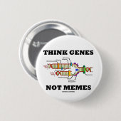 Denk aan genen geen memen (DNA-replicatie) Ronde Button 5,7 Cm (Voorkant /achterkant)