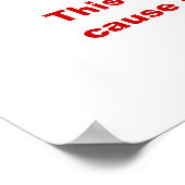 DENK AAN gezondheid en veiligheid - Crazy Workplac Poster (Hoek)