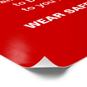 Denk aan gezondheid en veiligheid Dit kerstbord 2 Perfect Poster (Hoek)