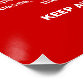 Denk aan gezondheid en veiligheid Dit kerstteken Perfect Poster (Hoek)