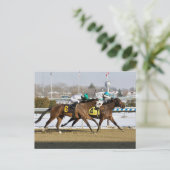 Denk aan Glenn beats Charming Cara Briefkaart (Staand voorkant)