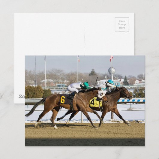 Denk aan Glenn beats Charming Cara Briefkaart (Voorkant / Achterkant)