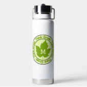 DENK AAN GREEN aangepast monogram Waterfles (Achterkant)