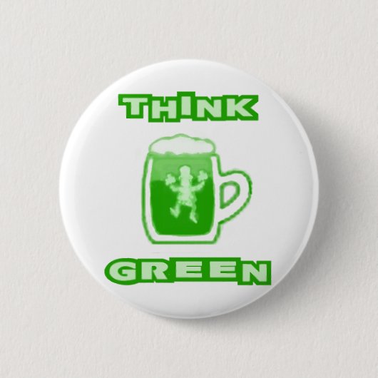 Denk aan Green Beer Mok Button (Voorkant)