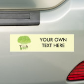 DENK AAN GREEN BUMPERSTICKER (Op auto)