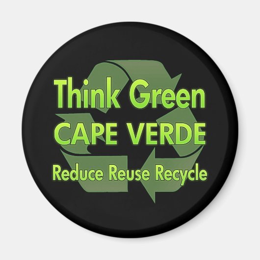 Denk aan Green Cape Verde Magneet (Voorkant)