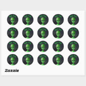 Denk aan Green ET Ronde Sticker (Vel)