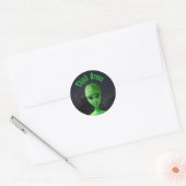 Denk aan Green ET Ronde Sticker (Envelop)