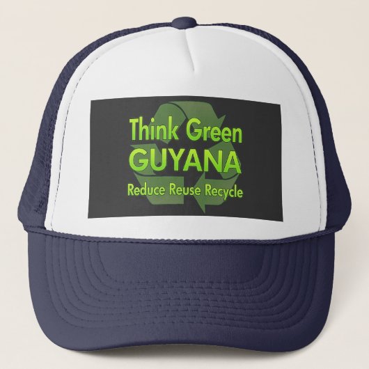 Denk aan Green Guyana Trucker Pet (Voorkant)