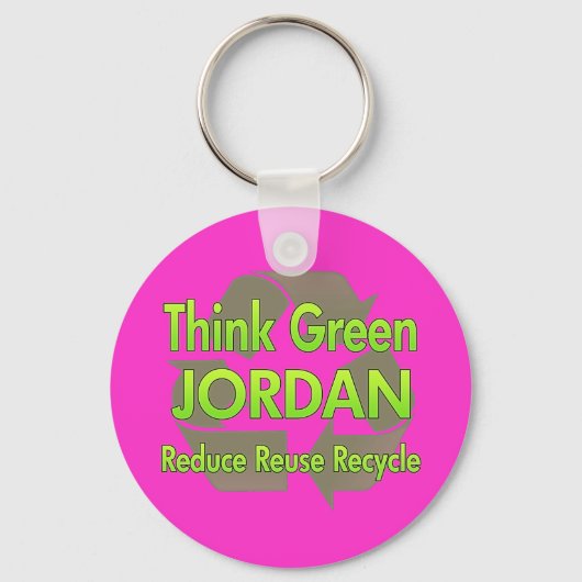 Denk aan Green Jordan Sleutelhanger (Voorkant)