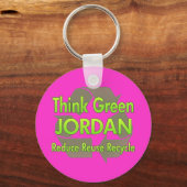 Denk aan Green Jordan Sleutelhanger (Voorkant)