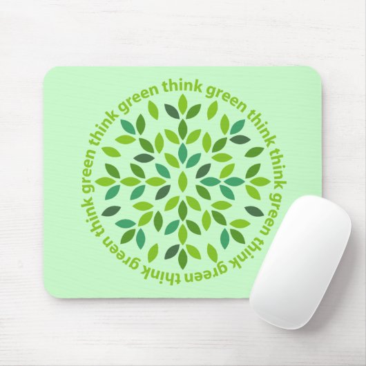 Denk aan Green Mousepad Muismat (Met muis)