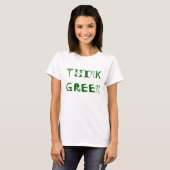 DENK AAN GREEN T-SHIRT (Voorkant volledig)