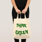 DENK AAN GREEN TOTE BAG (Voorkant (product))
