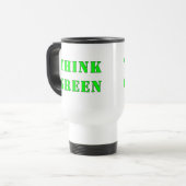 Denk aan Green Travel Mug Reisbeker (Voorkant links)