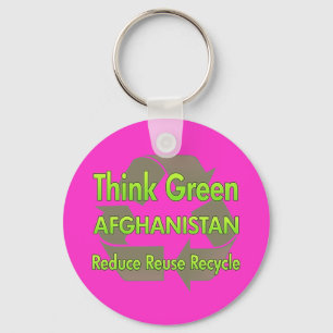 Denk aan Groen Afghanistan Sleutelhanger