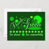 Denk aan groen briefkaart (Voorkant / Achterkant)