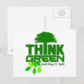 Denk aan groen briefkaart (Voorkant / Achterkant)